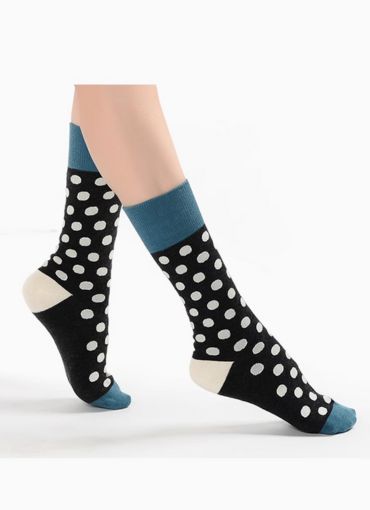 LEEFU Polka Dot ins middle socks