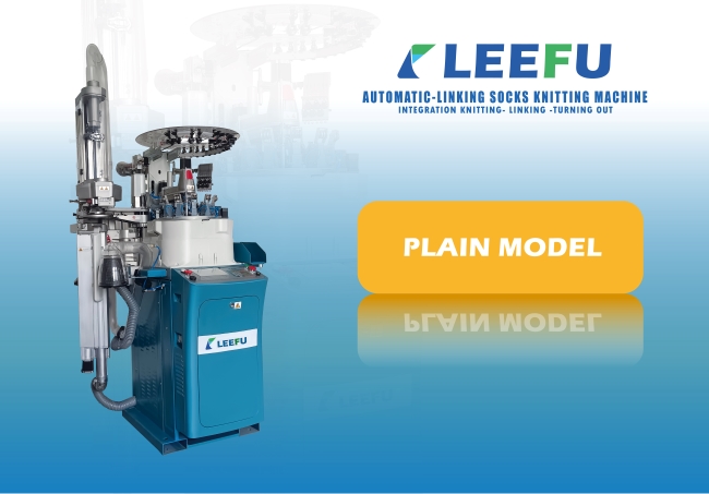 LEEFU automatic linking sock making machine PLAIN