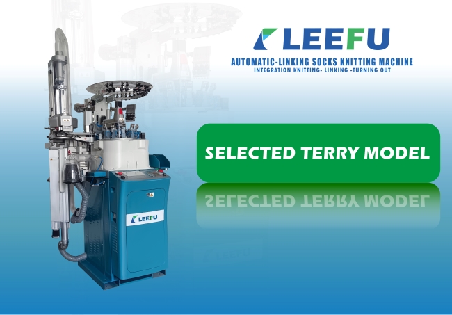LEEFU automatic linking sock making machine selected terry