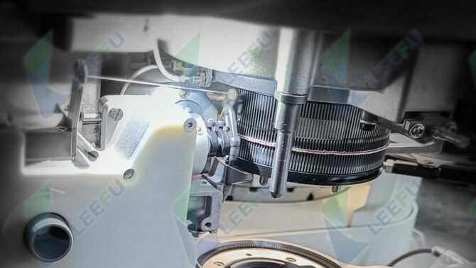 Linking Stitch of leefu automatic linking sock making machine