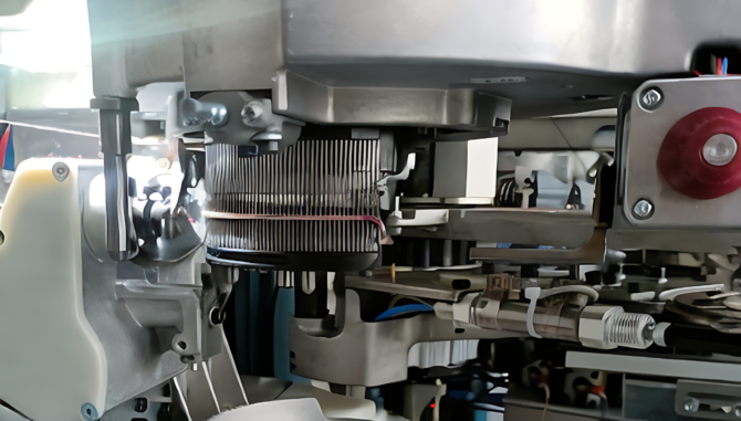 automatic linking device of leefu sock knitting machine